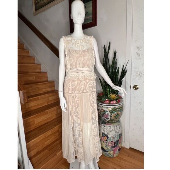 Anthropologie Beatrice B Allover Lace Midi Dress - Picture 6 of 12